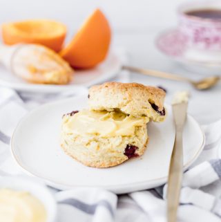 orange and cranberry scones