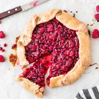 raspberry galette