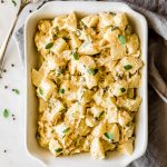 potato salad with leeks