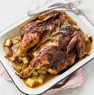 roasted spatchcock chicken