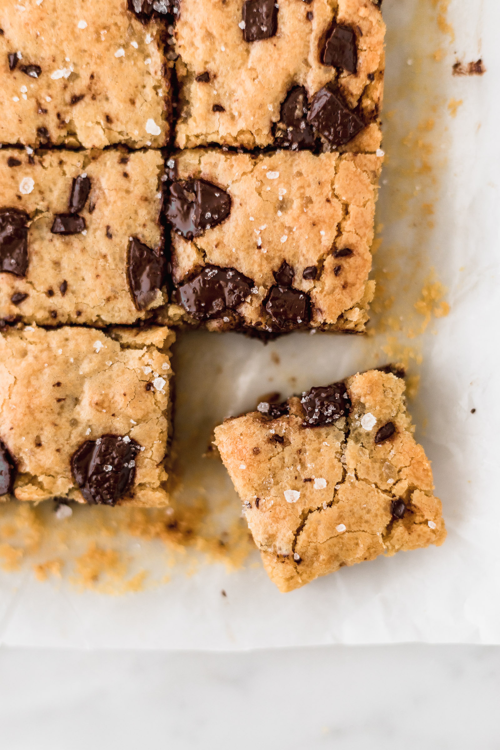 chocolate chunk blondies