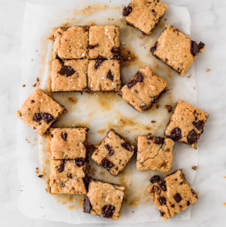 chocolate chunk blondies